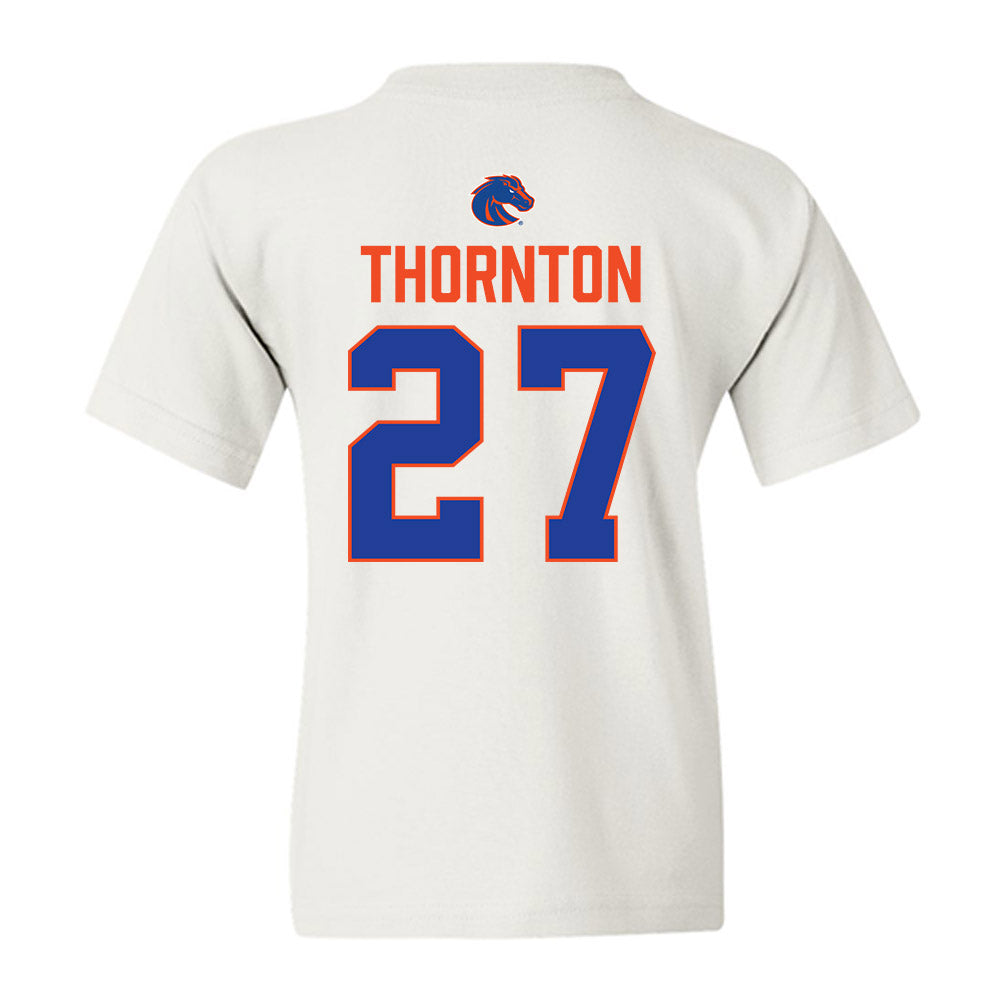 Boise State - NCAA Football : Dionte Thornton - 3-Peat Conference Champs Youth T-Shirt-1
