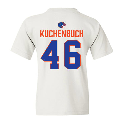 Boise State - NCAA Football : Carter Kuchenbuch - 3-Peat Conference Champs Youth T-Shirt-1