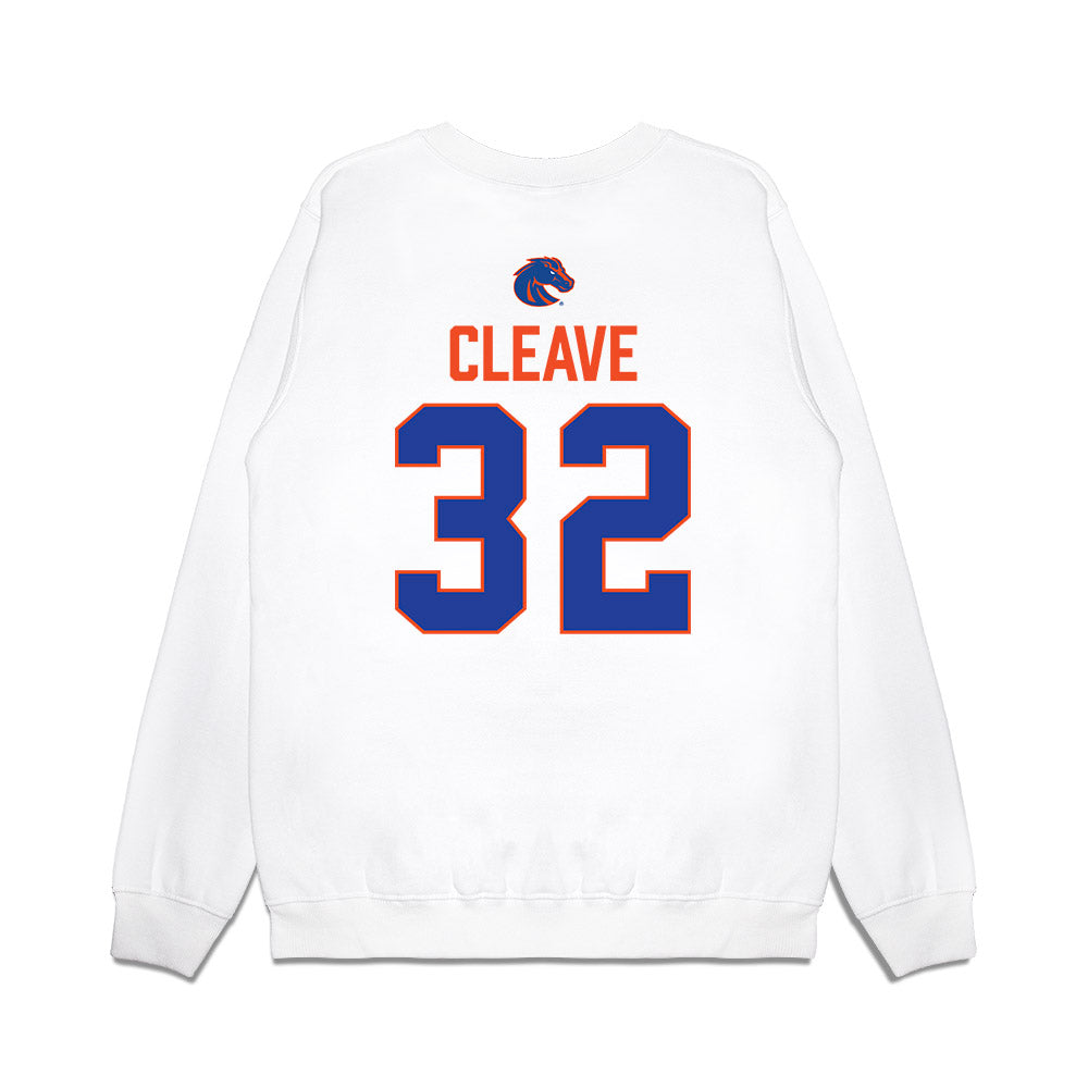 Boise State - NCAA Football : Bryce Cleave - 3-Peat Conference Champs Premium Crewneck Sweatshirt-1
