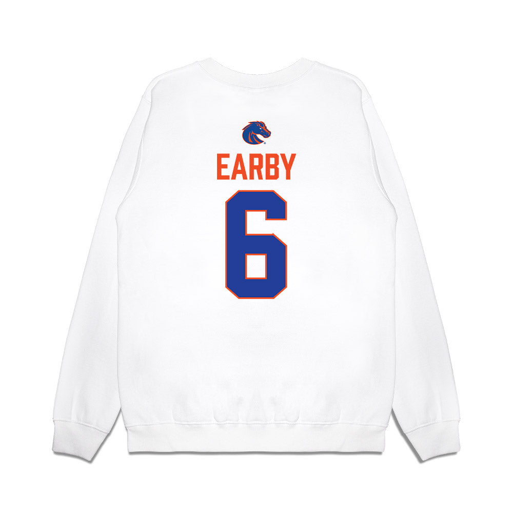 Boise State - NCAA Football : Jeremiah Earby - 3-Peat Conference Champs Premium Crewneck Sweatshirt-1
