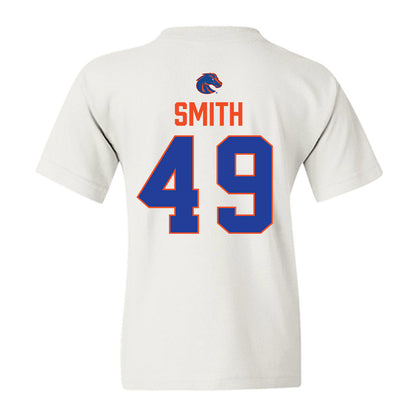 Boise State - NCAA Football : Ty Smith - 3-Peat Conference Champs Youth T-Shirt-1