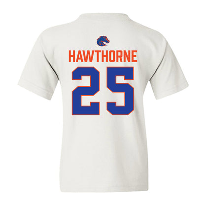 Boise State - NCAA Football : Nick Hawthorne - 3-Peat Conference Champs Youth T-Shirt-1