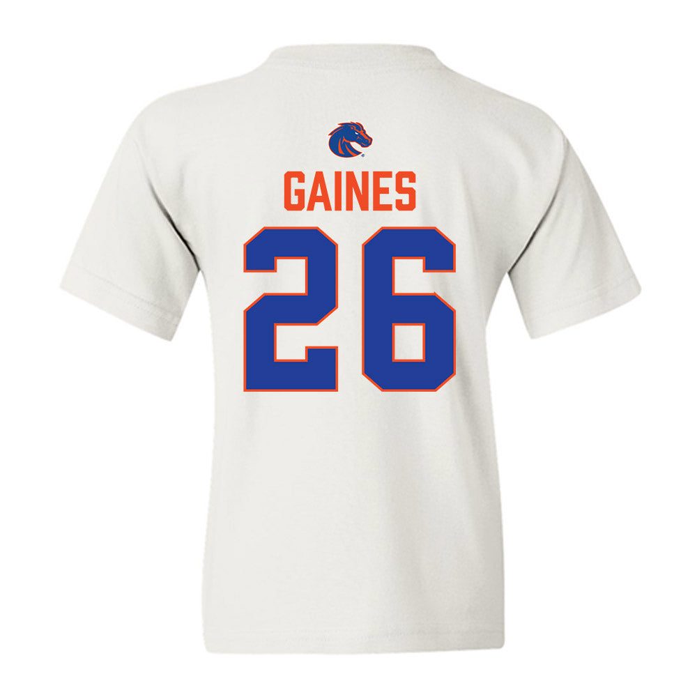Boise State - NCAA Football : Sire Gaines - 3-Peat Conference Champs Youth T-Shirt-1