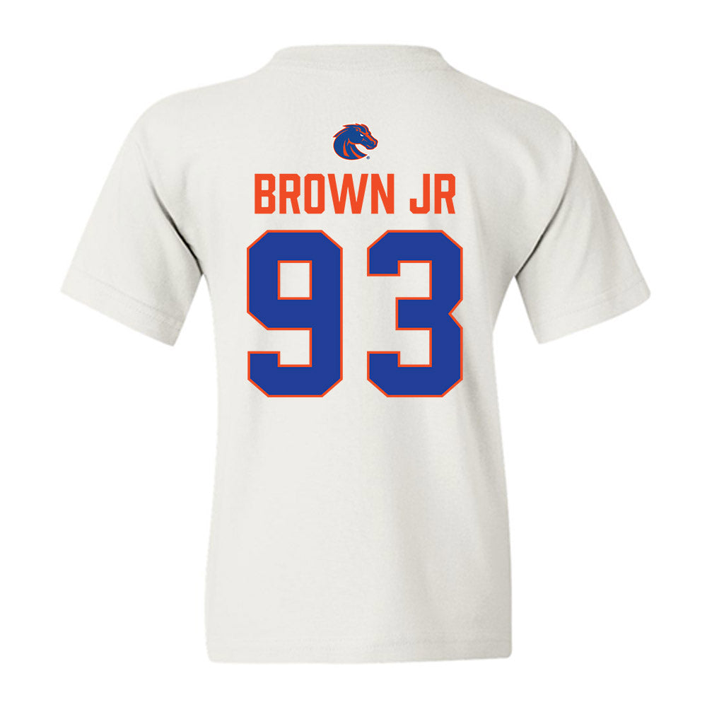 Boise State - NCAA Football : Demanuel Brown Jr - 3-Peat Conference Champs Youth T-Shirt-1