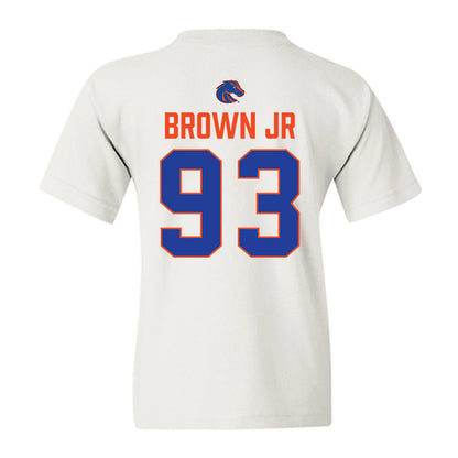 Boise State - NCAA Football : Demanuel Brown Jr - 3-Peat Conference Champs Youth T-Shirt-1