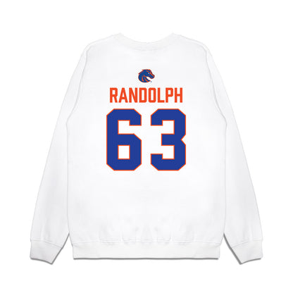 Boise State - NCAA Football : Mason Randolph - 3-Peat Conference Champs Premium Crewneck Sweatshirt-1
