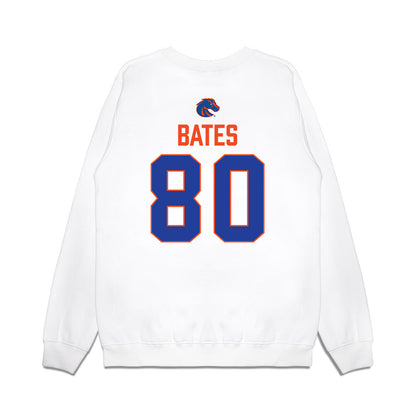 Boise State - NCAA Football : Cameron Bates - 3-Peat Conference Champs Premium Crewneck Sweatshirt-1