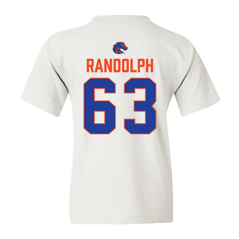 Boise State - NCAA Football : Mason Randolph - 3-Peat Conference Champs Youth T-Shirt-1