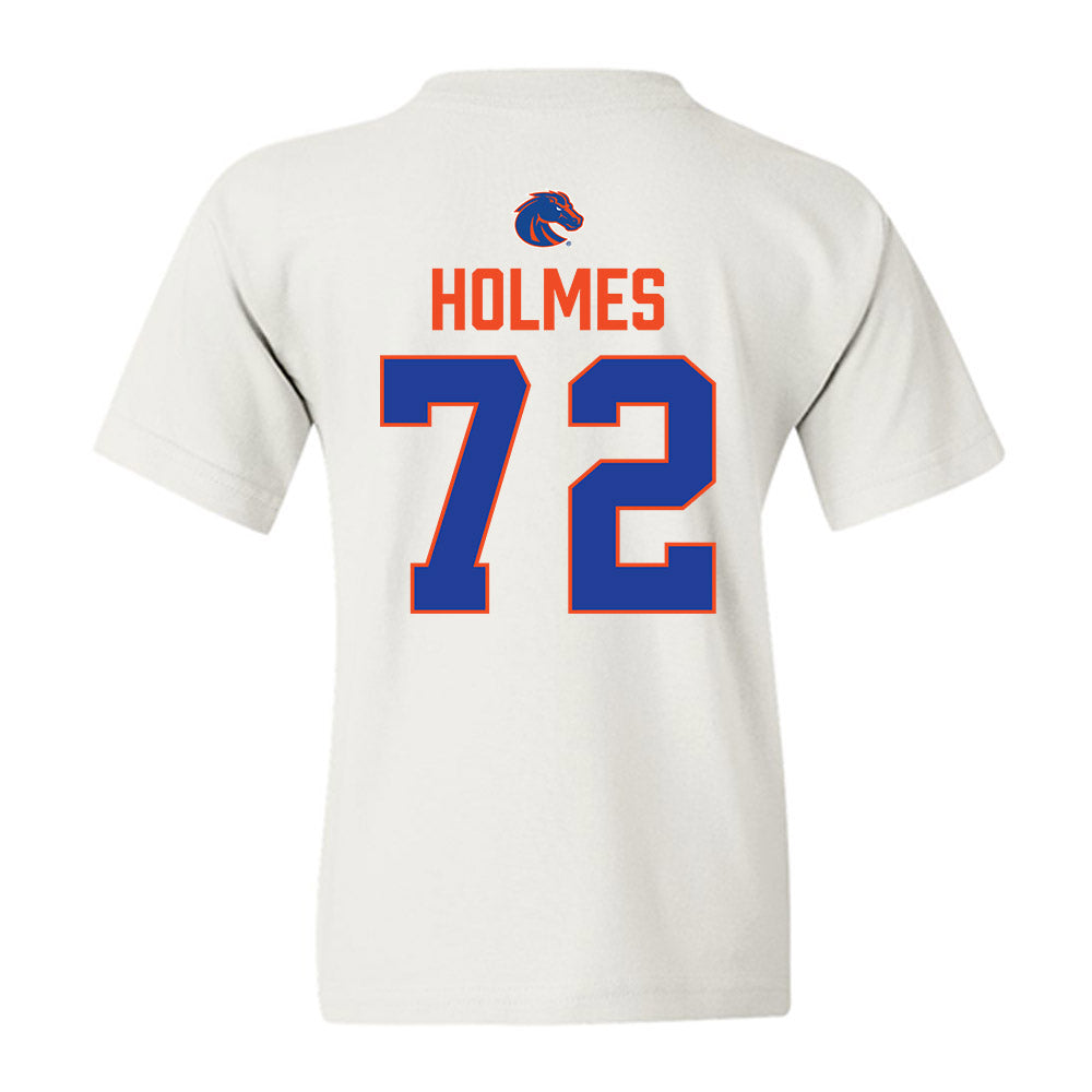 Boise State - NCAA Football : Zach Holmes - 3-Peat Conference Champs Youth T-Shirt-1