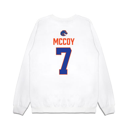 Boise State - NCAA Football : A'Marion MCcoy - 3-Peat Conference Champs Premium Crewneck Sweatshirt-1