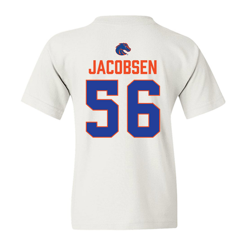 Boise State - NCAA Football : Mason Jacobsen - 3-Peat Conference Champs Youth T-Shirt-1