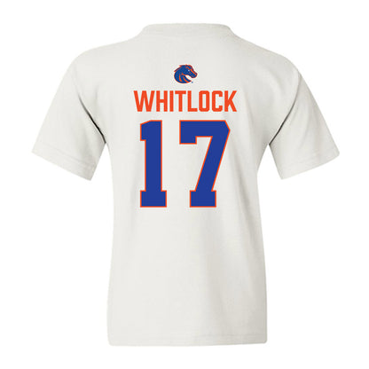 Boise State - NCAA Football : Demetric Whitlock - 3-Peat Conference Champs Youth T-Shirt-1