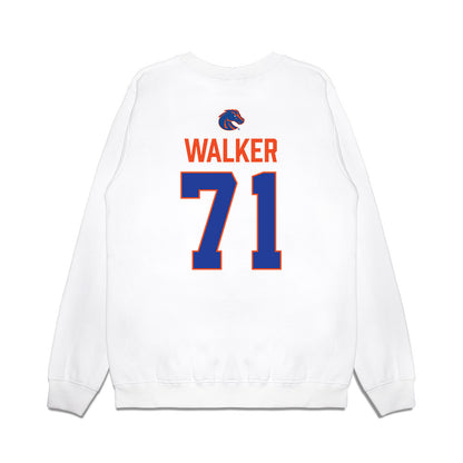 Boise State - NCAA Football : Miles Walker - 3-Peat Conference Champs Premium Crewneck Sweatshirt-1
