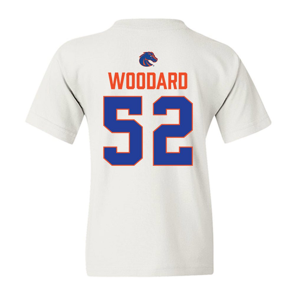 Boise State - NCAA Football : Tavion Woodard - 3-Peat Conference Champs Youth T-Shirt-1