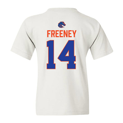Boise State - NCAA Football : Demetrius Freeney - 3-Peat Conference Champs Youth T-Shirt-1