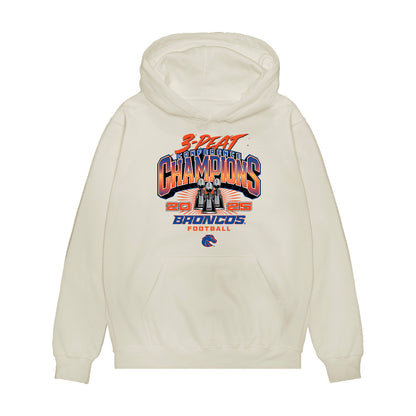 Boise State - NCAA Football : Demetric Whitlock Jr. - 3-Peat Conference Champs Premium Hooded Sweatshirt-0