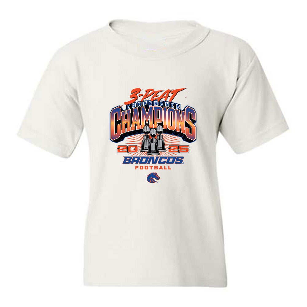 Boise State - NCAA Football : Nick Hawthorne - 3-Peat Conference Champs Youth T-Shirt-0