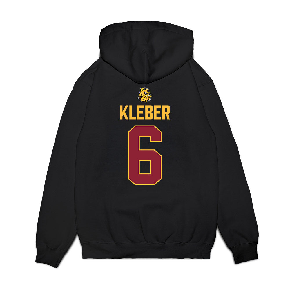UMN Duluth - NCAA Men's Ice Hockey : Adam Kleber - Vintage Shersey Premium Hooded Sweatshirt-1