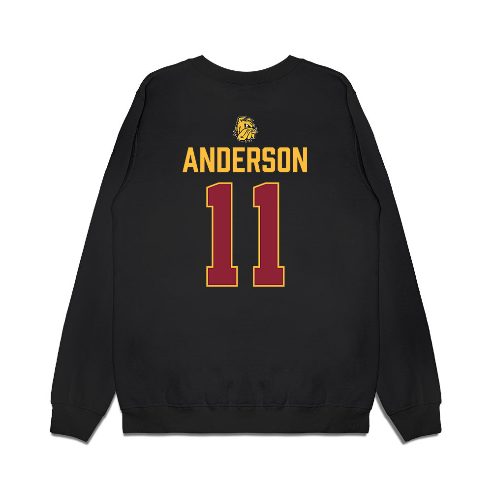 UMN Duluth - NCAA Men's Ice Hockey : Hunter Anderson - Vintage Shersey Premium Crewneck Sweatshirt-1