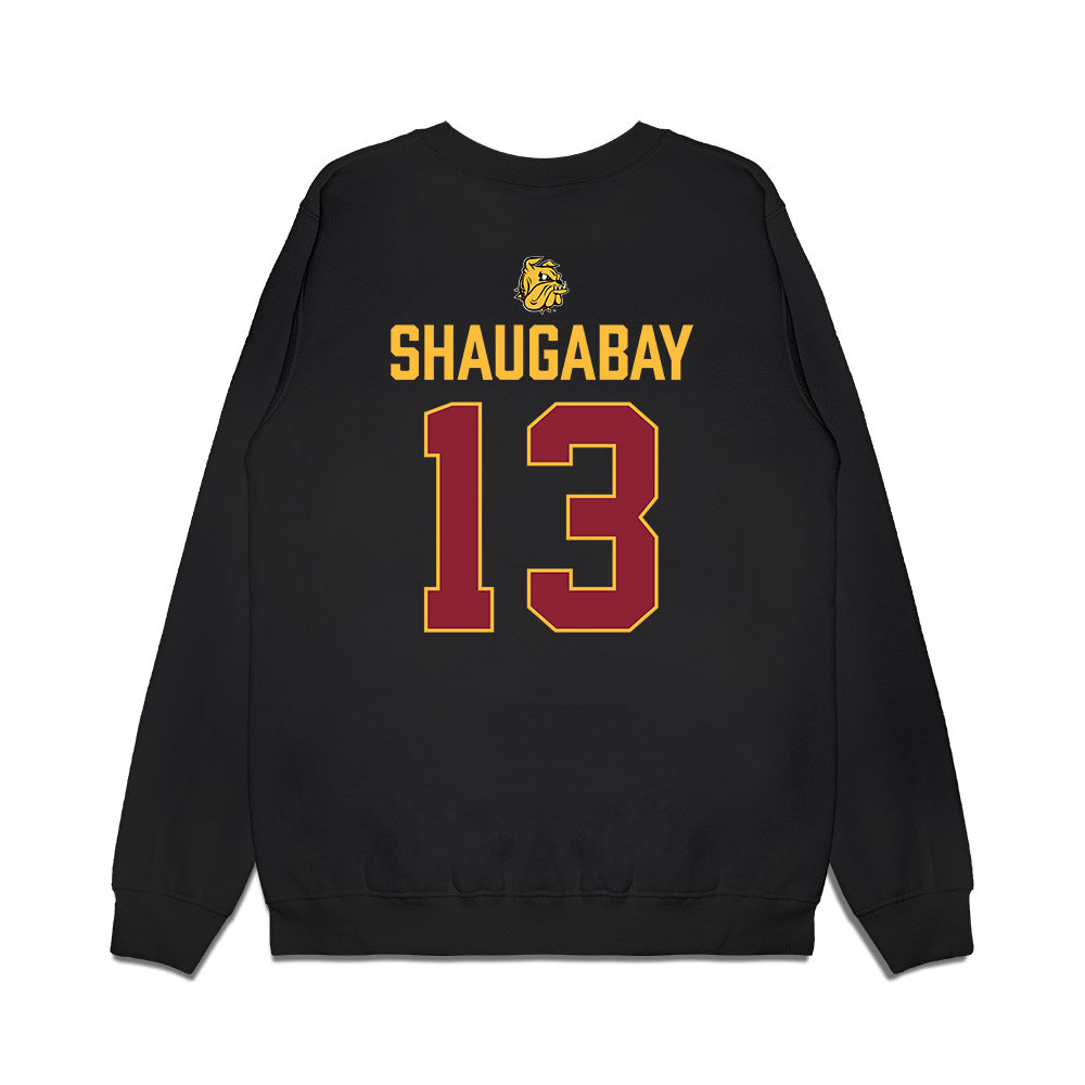 UMN Duluth - NCAA Men's Ice Hockey : Jayson Shaugabay - Vintage Shersey Premium Crewneck Sweatshirt-1