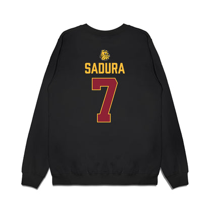 UMN Duluth - NCAA Women's Ice Hockey : Grace Sadura - Vintage Shersey Premium Crewneck Sweatshirt-1