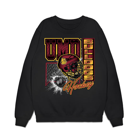 UMN Duluth - NCAA Men's Ice Hockey : Brady Cleveland - Vintage Shersey Premium Crewneck Sweatshirt-0