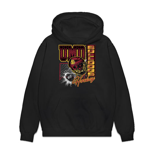 UMN Duluth - NCAA Men's Ice Hockey : Cole Sheffield - Vintage Shersey Premium Hooded Sweatshirt-0