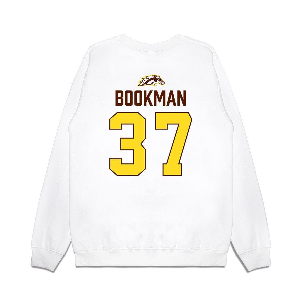 Western Michigan - NCAA Men's Ice Hockey : Zach Bookman - Vintage Shersey Premium Crewneck Sweatshirt-1