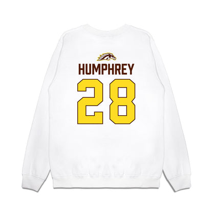 Western Michigan - NCAA Men's Ice Hockey : Ryan Humphrey - Vintage Shersey Premium Crewneck Sweatshirt-1