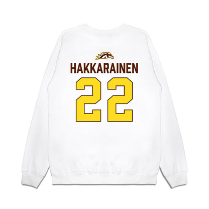 Western Michigan - NCAA Men's Ice Hockey : Iiro Hakkarainen - Vintage Shersey Premium Crewneck Sweatshirt-1
