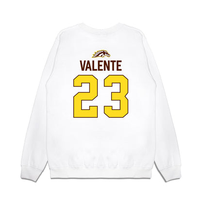 Western Michigan - NCAA Men's Ice Hockey : Liam Valente - Vintage Shersey Premium Crewneck Sweatshirt-1
