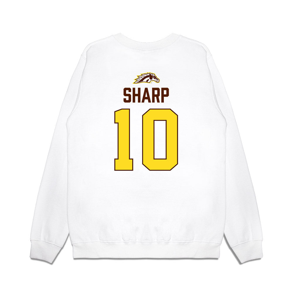 Western Michigan - NCAA Men's Ice Hockey : Zack Sharp - Vintage Shersey Premium Crewneck Sweatshirt-1