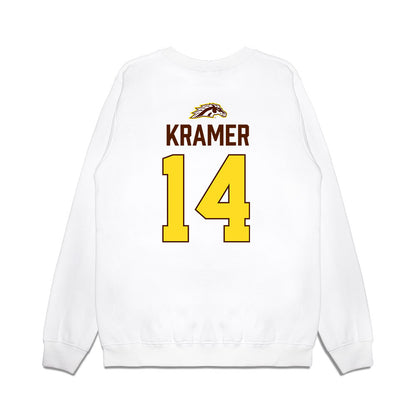 Western Michigan - NCAA Men's Ice Hockey : Brian Kramer - Vintage Shersey Premium Crewneck Sweatshirt-1