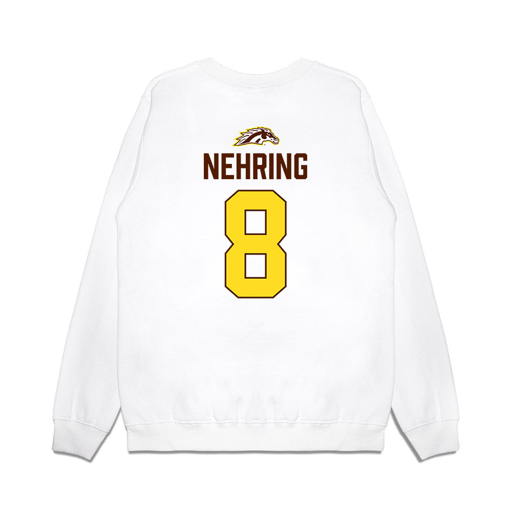 Western Michigan - NCAA Men's Ice Hockey : Zach Nehring - Vintage Shersey Premium Crewneck Sweatshirt-1