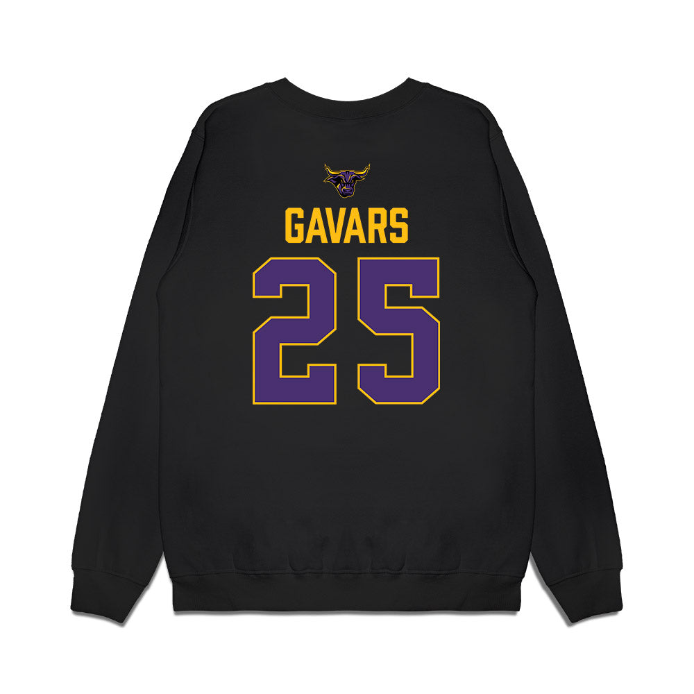Minn. St. - NCAA Men's Ice Hockey : Felikss Gavars - Vintage Shersey Premium Crewneck Sweatshirt-1