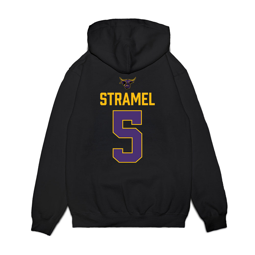 Minn. St. - NCAA Women's Ice Hockey : Sophie Stramel - Vintage Shersey Premium Hooded Sweatshirt-1