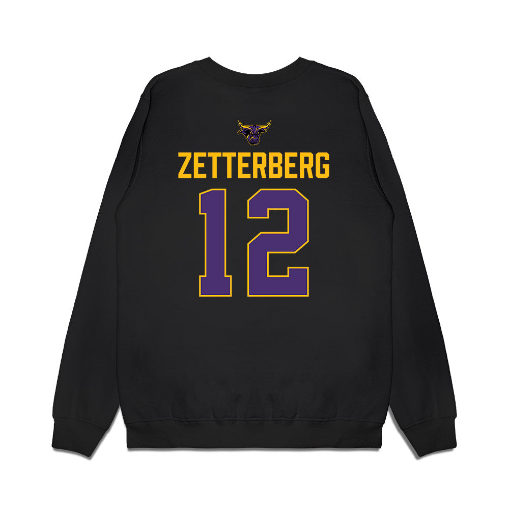 Minn. St. - NCAA Men's Ice Hockey : Alex Zetterberg - Vintage Shersey Premium Crewneck Sweatshirt-1