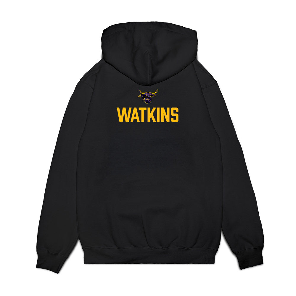Minn. St. - NCAA Men's Ice Hockey : Liam Watkins - Vintage Shersey Premium Hooded Sweatshirt-1