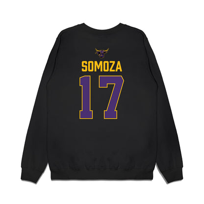 Minn. St. - NCAA Men's Ice Hockey : Ean Somoza - Vintage Shersey Premium Crewneck Sweatshirt-1