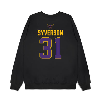 Minn. St. - NCAA Men's Ice Hockey : Matthew Syverson - Vintage Shersey Premium Crewneck Sweatshirt-1