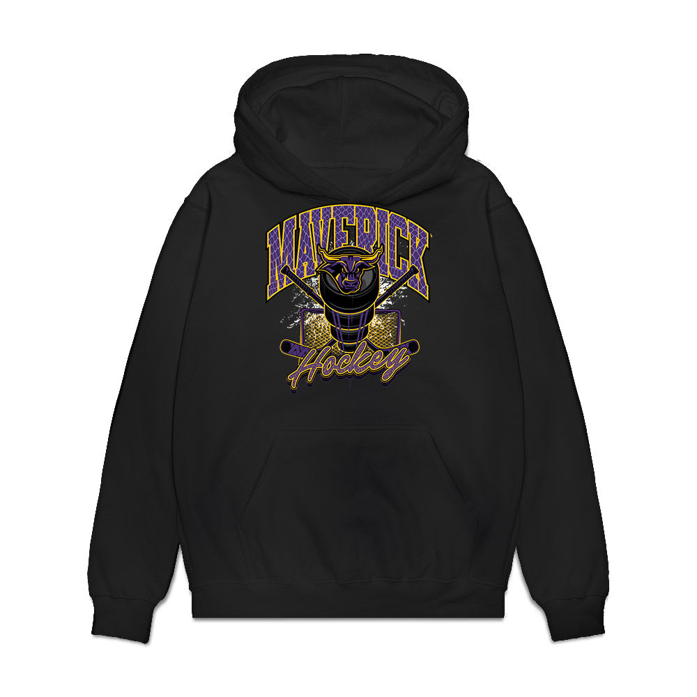Minn. St. - NCAA Men's Ice Hockey : Rylan Bonkowski - Vintage Shersey Premium Hooded Sweatshirt-0