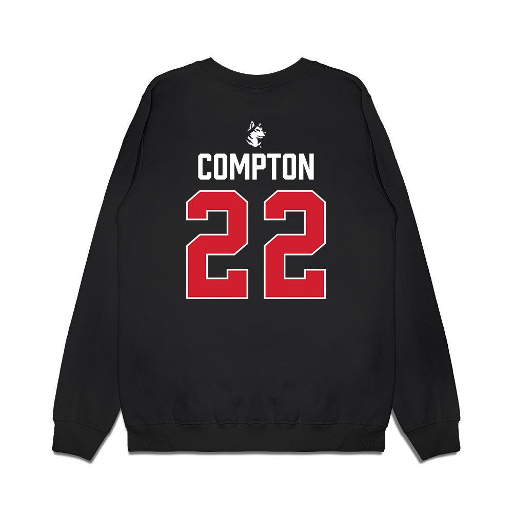 Northeastern - NCAA Women's Ice Hockey : Peyton Compton - Vintage Shersey Premium Crewneck Sweatshirt-1