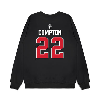 Northeastern - NCAA Women's Ice Hockey : Peyton Compton - Vintage Shersey Premium Crewneck Sweatshirt-1