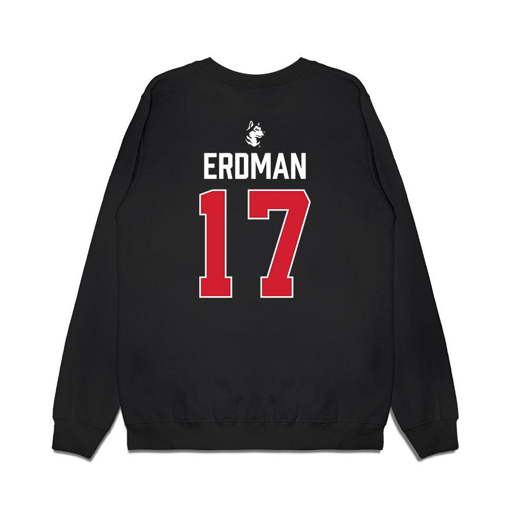 Northeastern - NCAA Men's Ice Hockey : Griffin Erdman - Vintage Shersey Premium Crewneck Sweatshirt-1