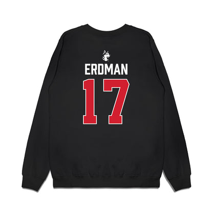 Northeastern - NCAA Men's Ice Hockey : Griffin Erdman - Vintage Shersey Premium Crewneck Sweatshirt-1