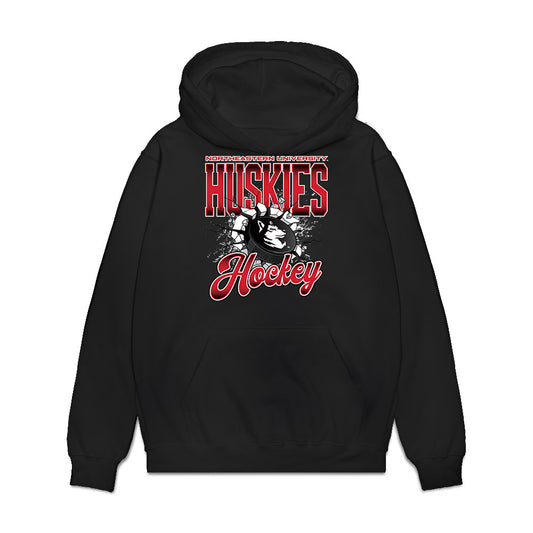 Northeastern - NCAA Women's Ice Hockey : Allie Lalonde - Vintage Shersey Premium Hooded Sweatshirt-0