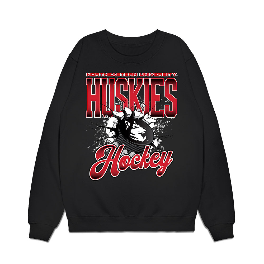 Northeastern - NCAA Men's Ice Hockey : Griffin Erdman - Vintage Shersey Premium Crewneck Sweatshirt-0