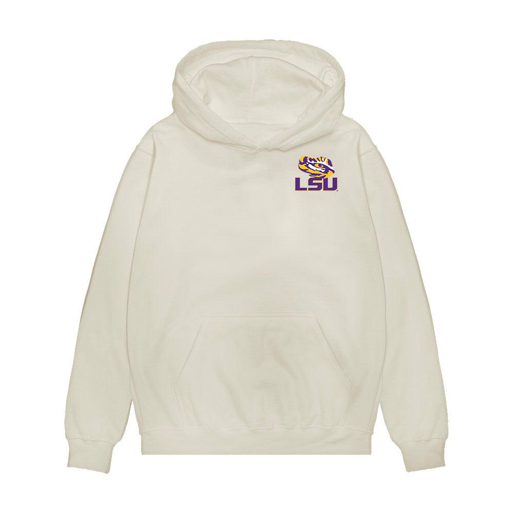LSU - NCAA Men's Basketball : Matthew Gilhool - Collage Premium Hooded Sweatshirt-0