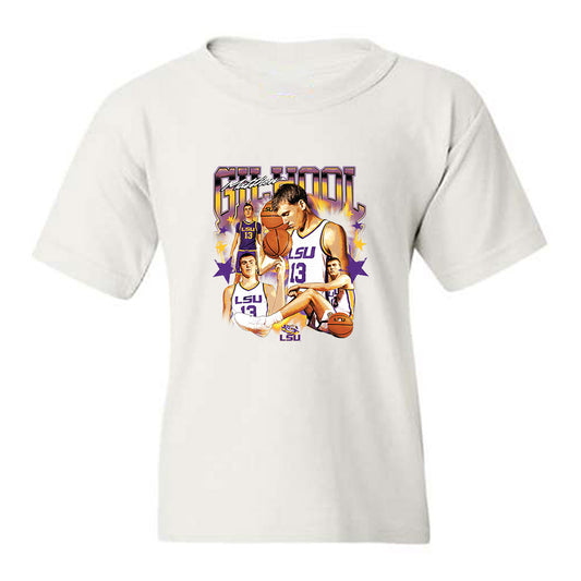 LSU - NCAA Men's Basketball : Matthew Gilhool - Collage Youth T-Shirt-0