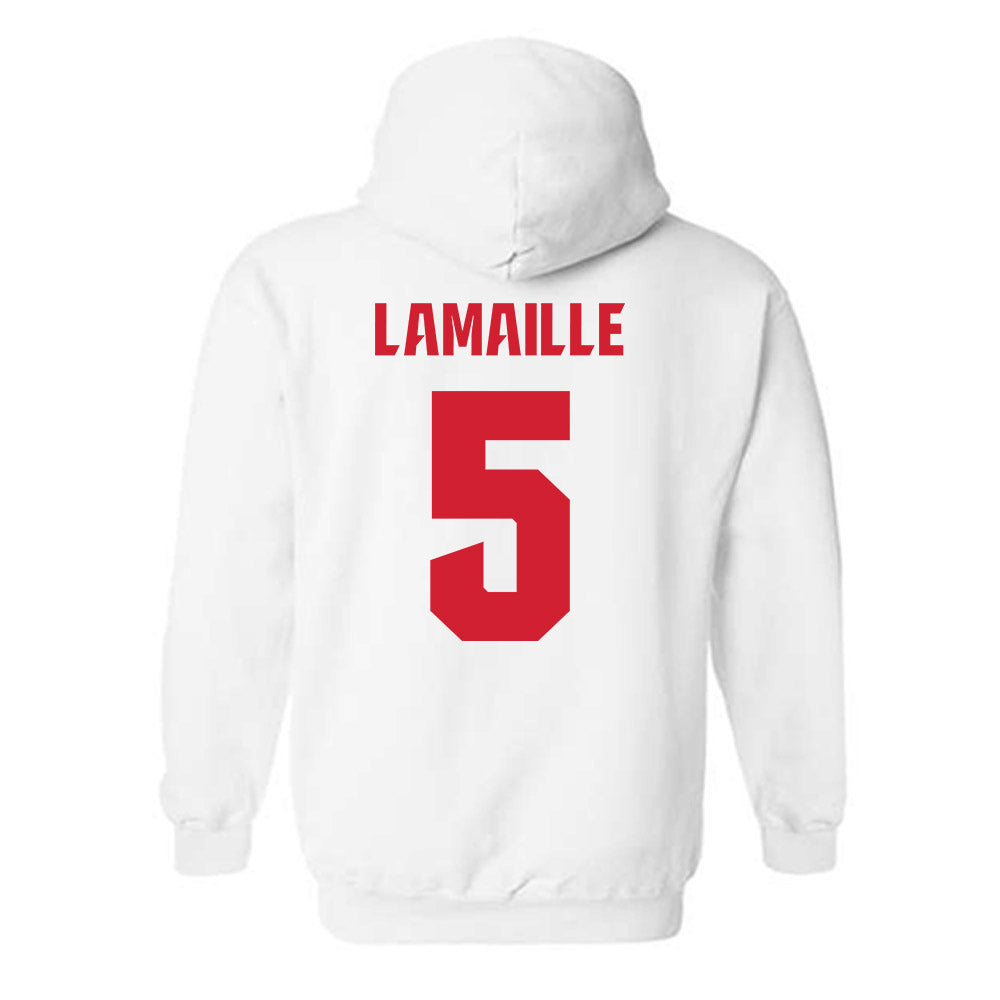 NC State - NCAA Men's Soccer : Thomas Lamaille - NCAA® National Champs Hooded Sweatshirt-1
